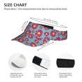 thumbnail image 3 of Pofeuu Daisies Flowers Print Sunscreen Visor Cap Adjustable Sport Empty Top Baseball Sun Cap for Men Women Sports Outdoor Headwear, 3 of 7