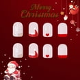 thumbnail image 6 of JZROCKER Seasonal Glittering Elk Press On Nail Tips 24Pcs Short Square for Christmas, 6 of 6
