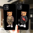 thumbnail image 2 of Lindo Oso De La Moda Carcasa Protectora Para IPhone 11 12 13 Pro XS Max XR X 6 6S 7 8 Plus 5S SE 2020 12Mini Cubierta De Silicona Suave, 2 of 4