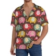 thumbnail image 1 of Balery Cute Elephants Camisa Casual de Manga Corta con Botones para Hombre, Texturizada, Estilo Cubano, para Playa, Verano-Medium, 1 of 5