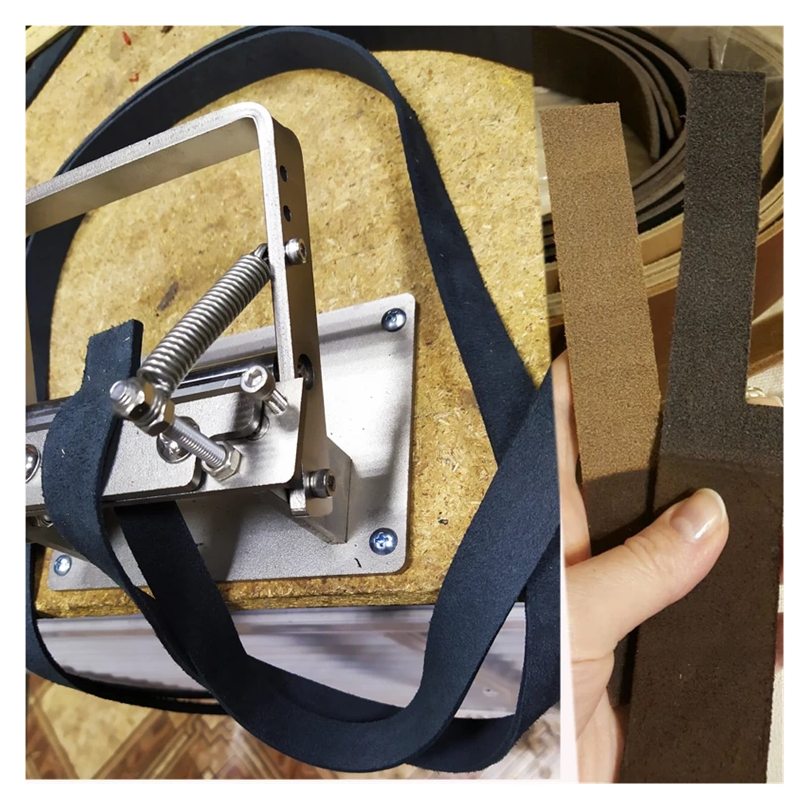 Manual DIY Strips Belt Thinning Machine Manual for Cowhide Leather Splitter Machine Cutting Peeler Roller Tool ,Power Tools