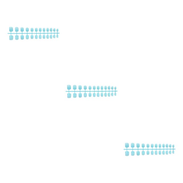 Seitruly 24 piezas de uñas postizas de ataúd sólidas artificiales DIY uñas acrílicas duraderas francesas Colorfast personalidad para Type1 NO1