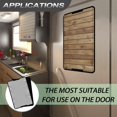 thumbnail image 6 of POLERO Brown Wooden Pattern RV Door Window Shade Easy to Install Privacy Protection RV Window Cover Sun Blackout for Camper Trailer (17.3x26 inch), 6 of 7