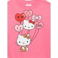 thumbnail image 2 of Hello Kitty Love Balloons Girls Valentine's Day Fleece Sweatshirt, Sizes 4-16, 2 of 3