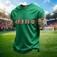 thumbnail image 2 of 2026 Mexico Shirts for Men Mexican Graphic Soccer T-Shirts Mexico Flag Print Mens Short Sleeve Tops, 2 of 3