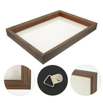 HEALEEP 1Set Coffee Colored Rectangular Shadow Box Photo Frame For Home Decor Dried Flowers Showcase Vintage