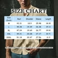 thumbnail image 2 of Yiaimeir Men's Solid Color Casual Cardigan Button-up Collar Long-sleeved Shirt，Size M-3XL, 2 of 4