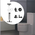thumbnail image 3 of Toilet Plunger Pressure Air Plunger Drain Unclogger Drain Cleaner Clog Remover Tools White, 3 of 5