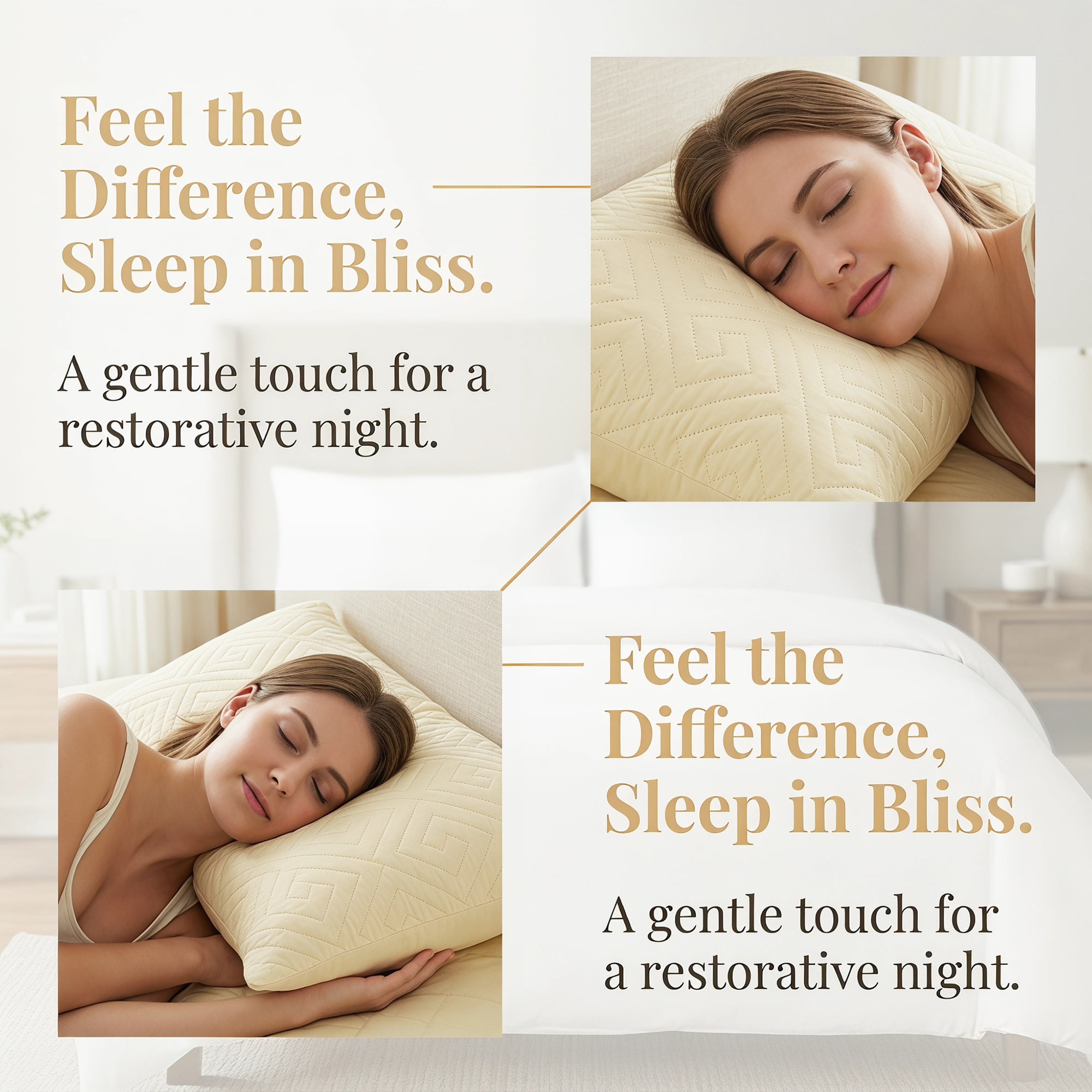 Unique Bargains Breathable Hypoallergenic Polyester Standard-size Pillow Protector Beige
