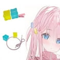 thumbnail image 3 of OUSITAID Anime BOCCHI THE ROCK Corde à Cheveux Jaune Bleu Glaçon Élastique Élastique Élastique Cosplay, 3 of 6
