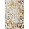 thumbnail image 2 of Modway Reflect 94.5x122" Primrose Ornate Floral Lattice Rug in Ivory/Light Blue, 2 of 9