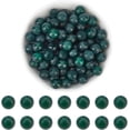 thumbnail image 1 of 96 cuentas de piedra natural esmerilada de 8 mm, redondas de ágata de ónix verde natural, cuentas sueltas para pulseras, collares y joyas (agujero: 1 mm), 1 of 5
