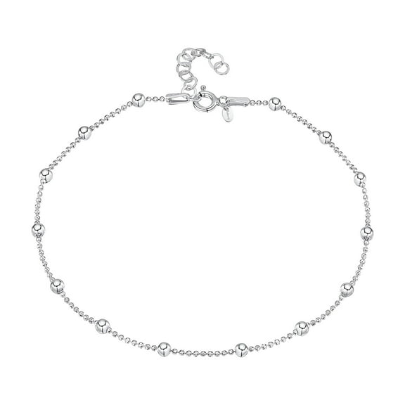 Yuehao Anklets for Women, Ankle Bracelets for Women, Gift Ankle Bracelet Chain Fashion Jewelry Summer Classic Anklet (Silver, One Size)