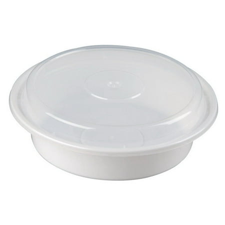 pactiv newspring polypropylene prep lid container meal oz clear round case