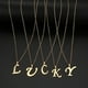 thumbnail image 4 of Collar de acero inoxidable 316L para mujer, colgante con 26 letras de la A la Z, inicial minimalista, alfabeto grande, regalo de joyería, 4 of 4