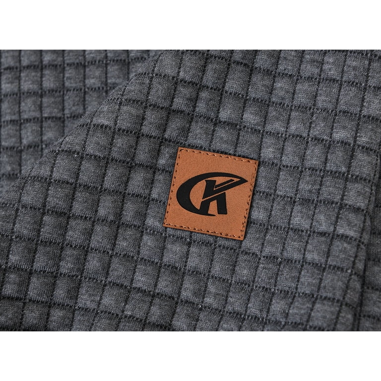 Weilanxin Men's Waffle Knit Pullover Hoodie photo 2