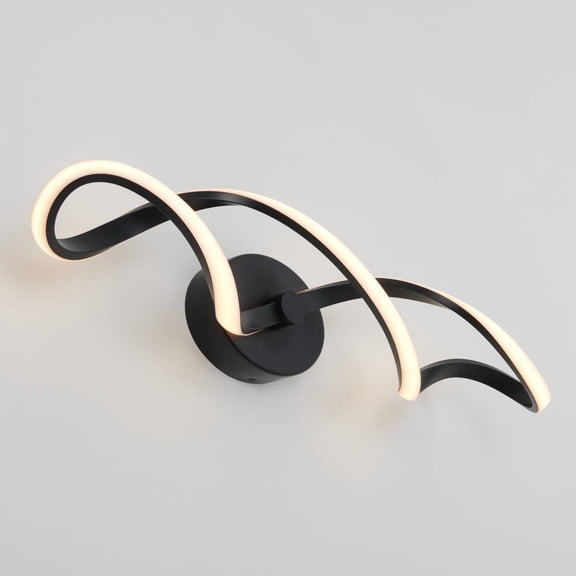 Artika Swirl Integrated LED Vanity Light Black