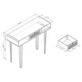 thumbnail image 4 of Baxton Studio Console 1 Tiroir en Bois Brun et Métal Noir Harrell, 4 of 11