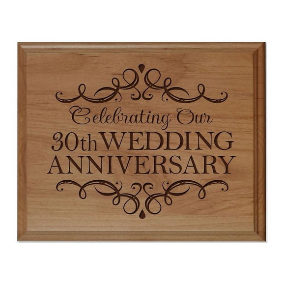 LifeSong Milestones 8x10 Anniversary Design Alder 30year
