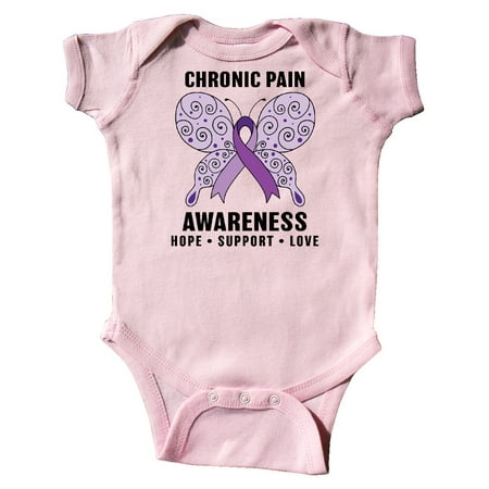 

Inktastic Chronic Pain Awarenesss Hope Support and Love Gift Baby Boy or Baby Girl Bodysuit