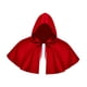 thumbnail image 2 of Capas de Halloween, capa de cosplay, capa corta, disfraz de fiesta, capucha siniestra medieval rojo, 2 of 9