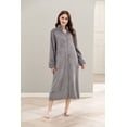 thumbnail image 7 of Richie House Women Fleece Robe Plush Long Zip Front Warm Soft Zippered Bathrobes S-3XL RHW4002-A-XXL, 7 of 7