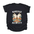thumbnail image 2 of Nashville Music City Guitar Grunge - Womens Garment Dyed Tee, 2 of 8