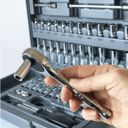 APOLLO TOOLS 50 Piece quarter inch Drive Socket Set DT0004