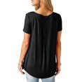thumbnail image 2 of T-Shirt Ample pour Femmes Manches Courtes Hauts Décontractés Blouse Tee, 2 of 2