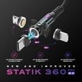 thumbnail image 2 of Statik 360 Pro Magnetic Charging Cable - Type C Charger Fast Charging 3 in 1 USB C to USB C Cable, Micro USB & iProduct Tips, USB A Adapter, Fits All Devi, 2 of 8