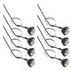 thumbnail image 1 of Luces de remolque LED para camiones Unique Bargains 12V, luces de marcador redondas de plástico impermeables, blancas, 8 piezas, 1 of 7