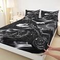 thumbnail image 4 of Erosebridal Extreme Sport Motocross Bed Sheets,Wild Animal Eagle King Sheets For Men Women 4 Pieces, 4 of 6