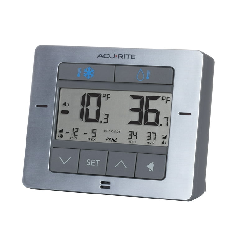 AcuRite Fridge/Freezer Thermometer with 2 Wireless Temperature