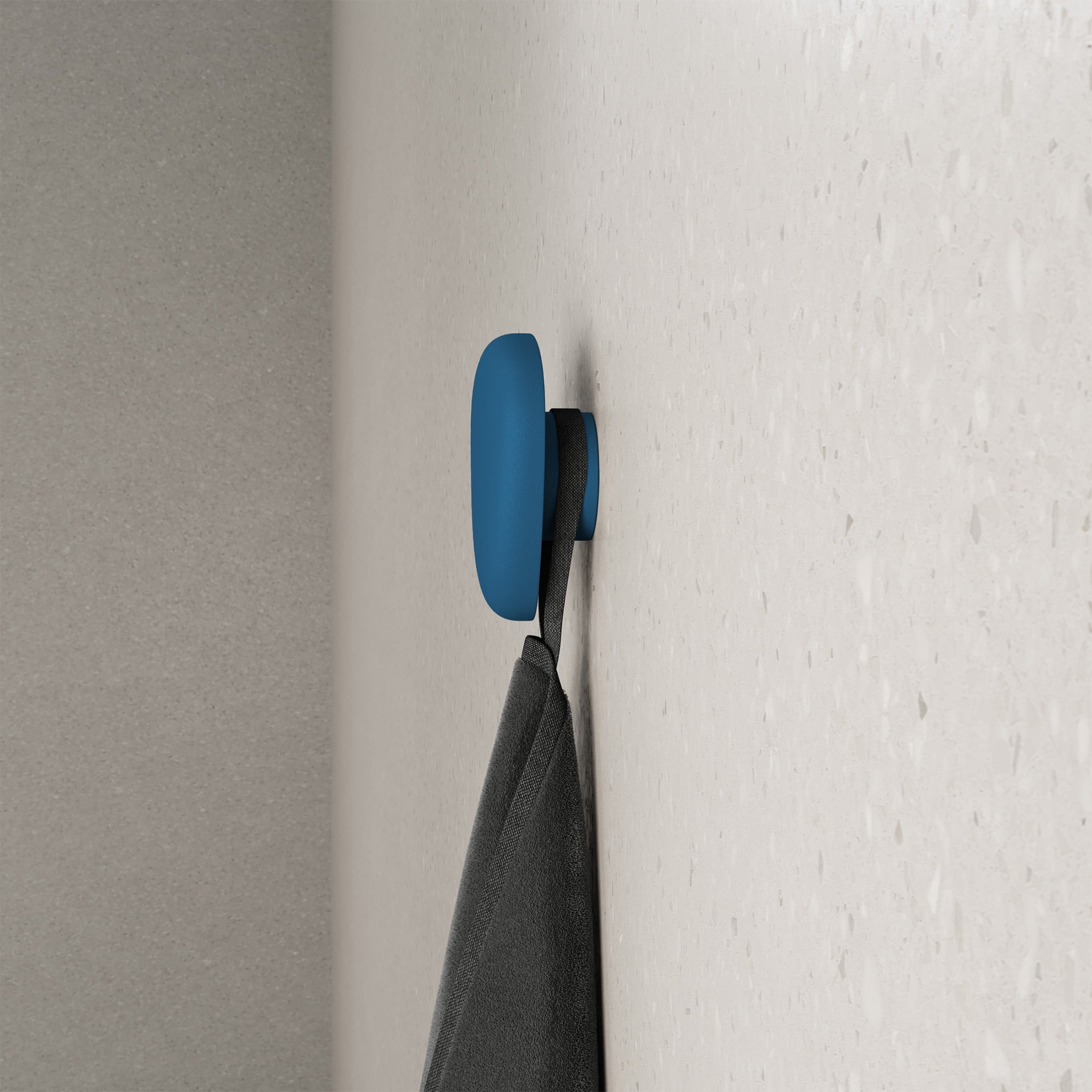Plaisir Concrete Bathroom Robe Hook in Royal Blue