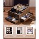thumbnail image 3 of Caja De Reloj Homde Para Hombre, Organizador De Joyas Con Caja De Reloj De Cristal Real Para Anillo, Pulsera, Reloj, Collar, Pendientes Y Accesorios, 3 of 5