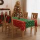 thumbnail image 4 of Mantel de plástico con temática navideña y diseño de árbol de Navidad, ideal para decoración de fiestas y catering., 4 of 6