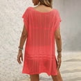thumbnail image 5 of Tqyyweavej Bathing Suits Crochet Coverups for Women Sleeveless Solid Color Loose Swim Cover Up V Neck Free Size Swimsuit Cover Up, 5 of 5