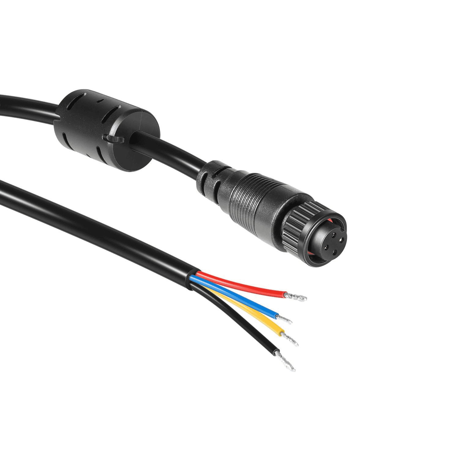 xzyuan 000-00128-001 4-Pin Power Cable for Simrad - Compatible with GO, NSS evo3, Vulcan, Zeus3-2m (6.5ft) Bare Wire Output for Power, Alarm, and Control Bus