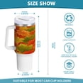 thumbnail image 3 of 40 Oz Car Handle Water Bottle Water Cup Water Bottle Water Jug Coffee Cup Travel Water Bottle Colorful Maple Leaves, 3 of 8