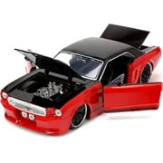 1965 Custom Red and Black Bigtime Muscle Series 1/24 Diecast Model Car by Jada 34202(Selections May Vary)