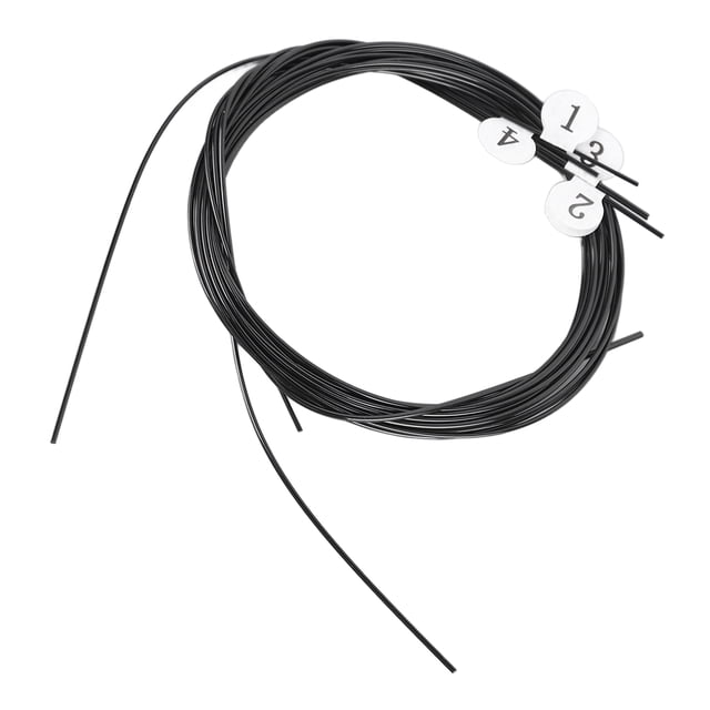 Ukulele String Set, Black Universal Ukulele Strings Nylon for Replacement