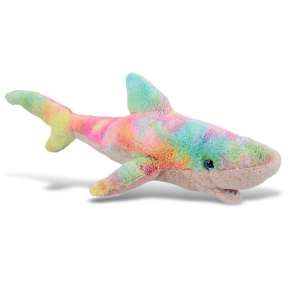 DolliBu Large Rainbow Shark Stuffed Animal – Soft Huggable Shark Stuffed Toy, Adorable Playtime Ocean Plush Toy, Cute Cuddle Gifts, Super Soft Plush Doll Animal Toy for Kids and Adults – 23 Inches