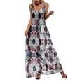 thumbnail image 1 of Innerwin Robe Sans Manches pour Femmes Robe Longue Aguichant de Plage Violette TG, 1 of 4