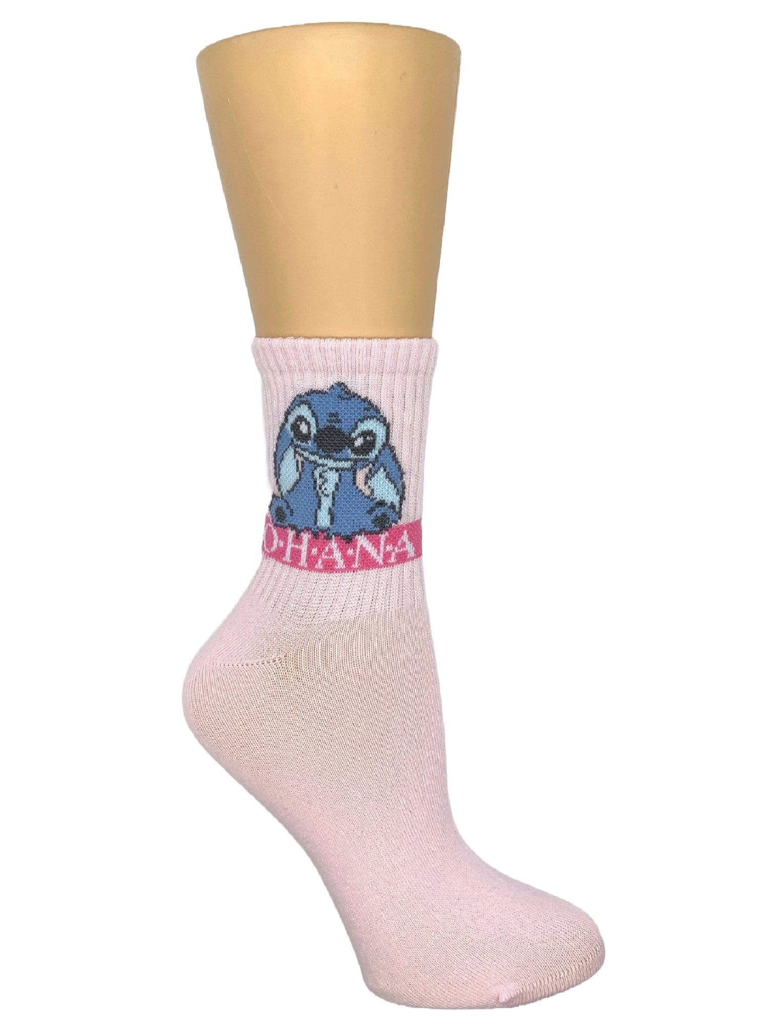 Lilo & Stitch Women's Mother's Day Mid Crew Socks, 2-Pack, Shoe Size 4-10