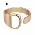 thumbnail image 1 of CUITING Fashion Adjustable Initial Alphabet Letter A-Z Ring Finger Rings Women Jewellery-Silver C, 1 of 9