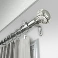 thumbnail image 2 of Central Design Products 1" Classic Single Curtain Rod, Silver, 2 of 2
