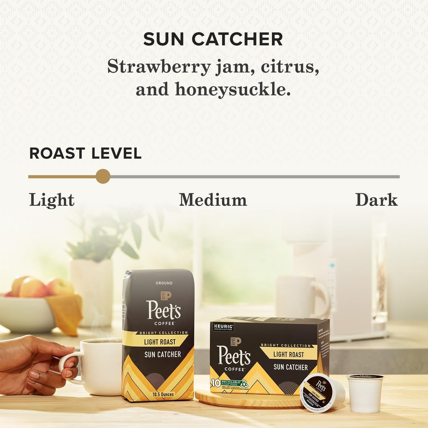 Peet's Coffee Sun Catcher Light Roast Keurig K-Cup