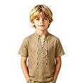 thumbnail image 2 of Costumes for Kids Short Sleeve Boys Medieval Shirt Pirate Costume Kids Kids Dress up Costumes Halloween Costume Boys 5-6 Years, 2 of 3
