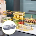 thumbnail image 3 of DOLITY Food Storage Containers w/Airtight Lid & Drain Gray 32.5x17.5x6.3cm, 3 of 7
