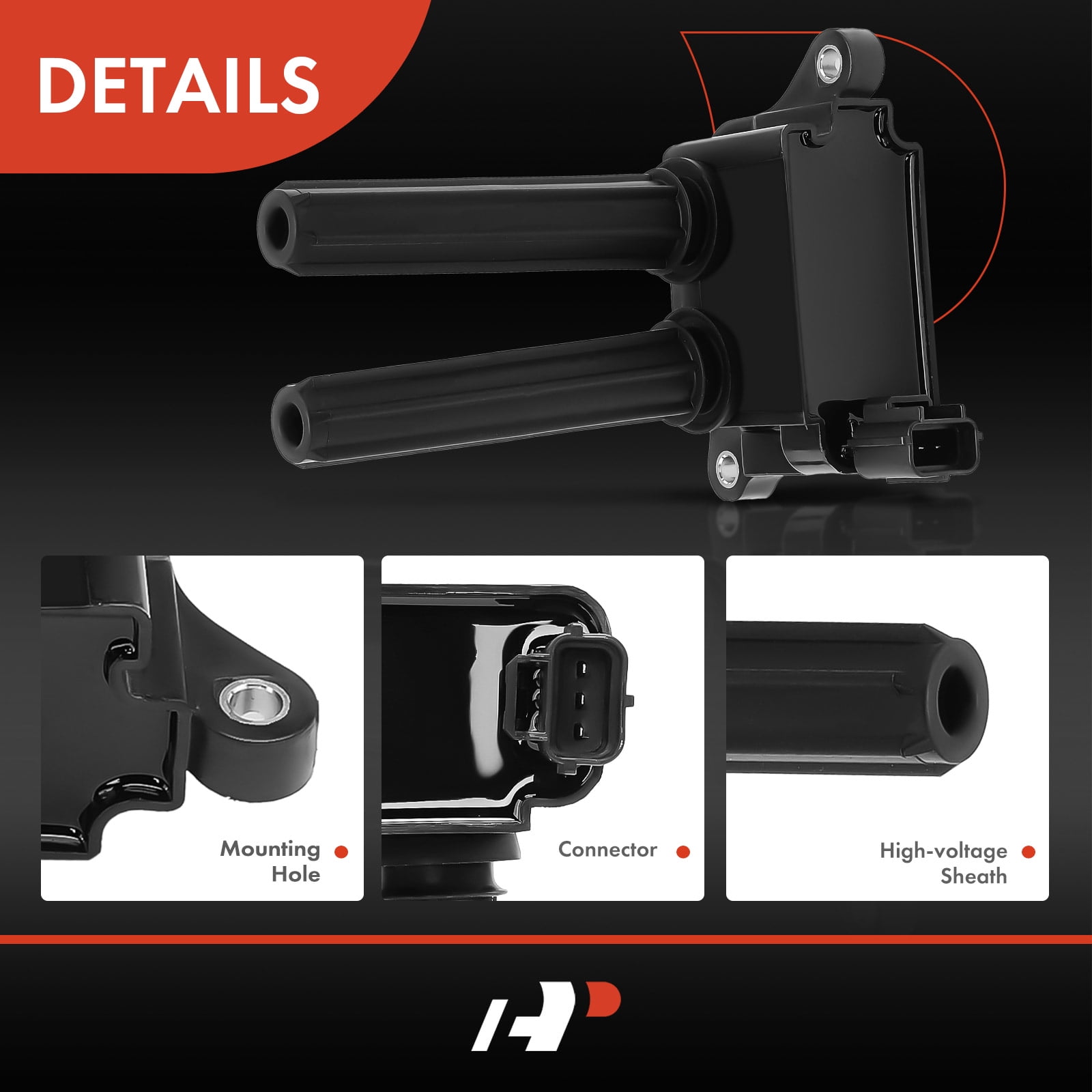 A-Premium Ignition Coils Pack Replacement for Jeep Grand Cherokee 2006-2015 300 Aspen Dodge Charger Durango Challenger Ram 1500 2500 3500 8-PC Set